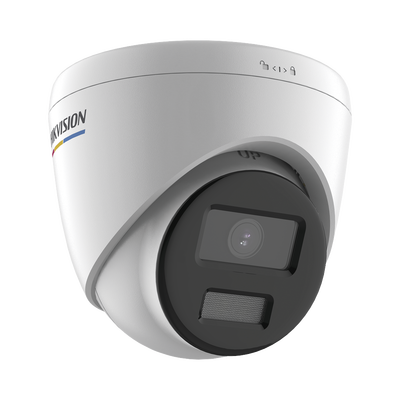 Turret IP 4 Megapixel / Imagen a Color 24/7 / PoE / Lente 2.8 mm / Luz Blanca 30 mts